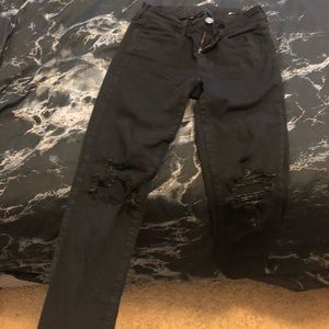 Black American eagle ripped jeans